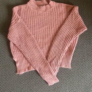 Cozy Pink Knit Sweater